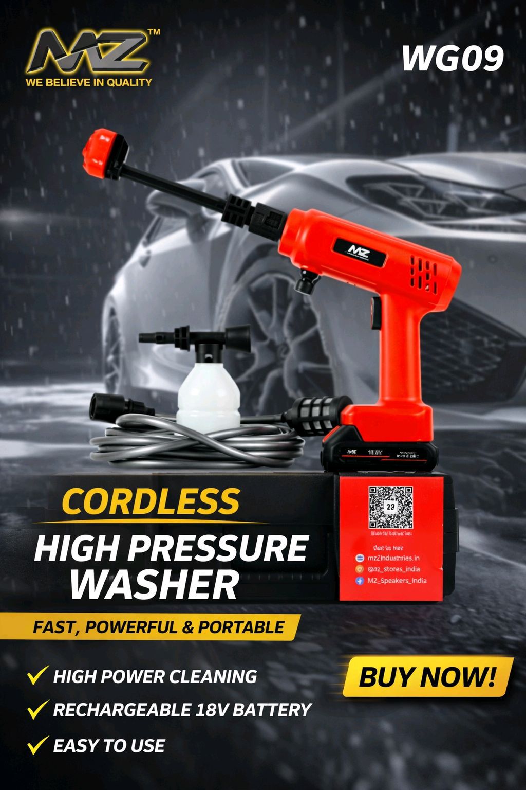 MZ WG09 HIGH PRESSURE WASHER